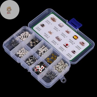 TWE 250 Cái 10 Loại Nút Nhấn Xúc Giác Chìa Khóa Ô Tô Nút Cảm Ứng Microswitch VN