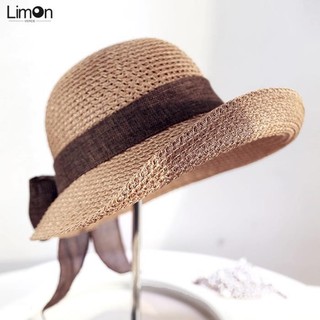 Mũ mũ rơm đi biển mùa hè cho nữ Mũ thường ngày chống nắng có thể gập lại
