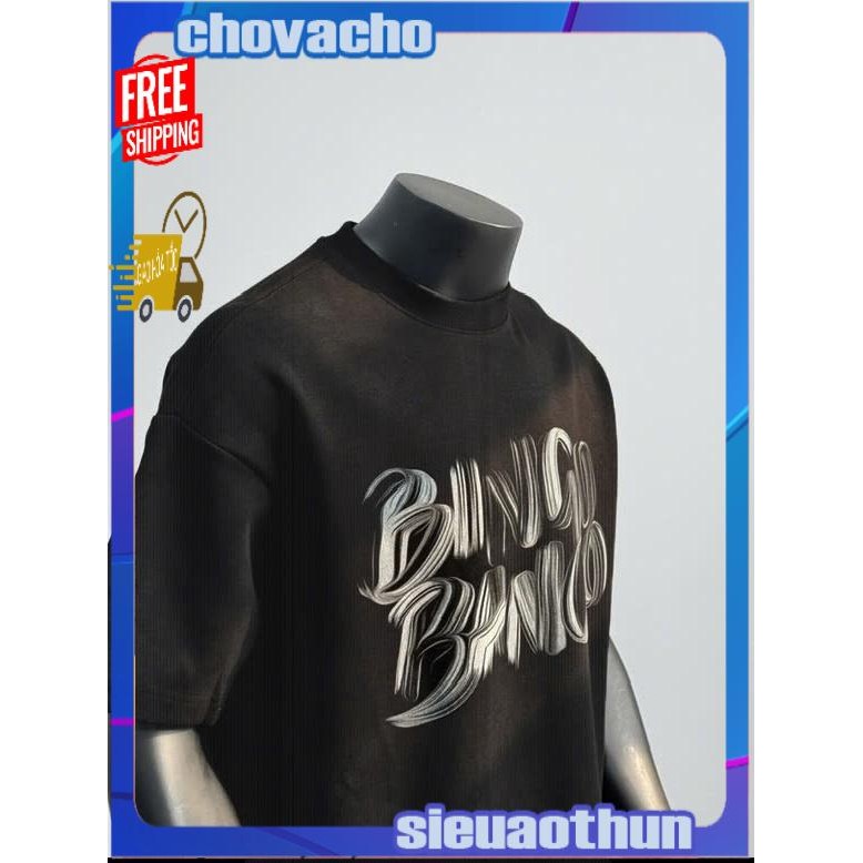Áo thun Stee Cổ tròn BINGO BANGO Localbrand ICVCVNI Unisex Cotton