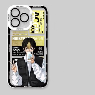 Haikyuu Oya Bóng Chuyền Anime Vỏ Cho IPhone 16 15 Pro Max Plus 11 12 13 14 Promax Phim Hoạt Hình Mềm Trong Suốt Mắt Thiên Thần Vỏ Điện Thoại Dễ Thương