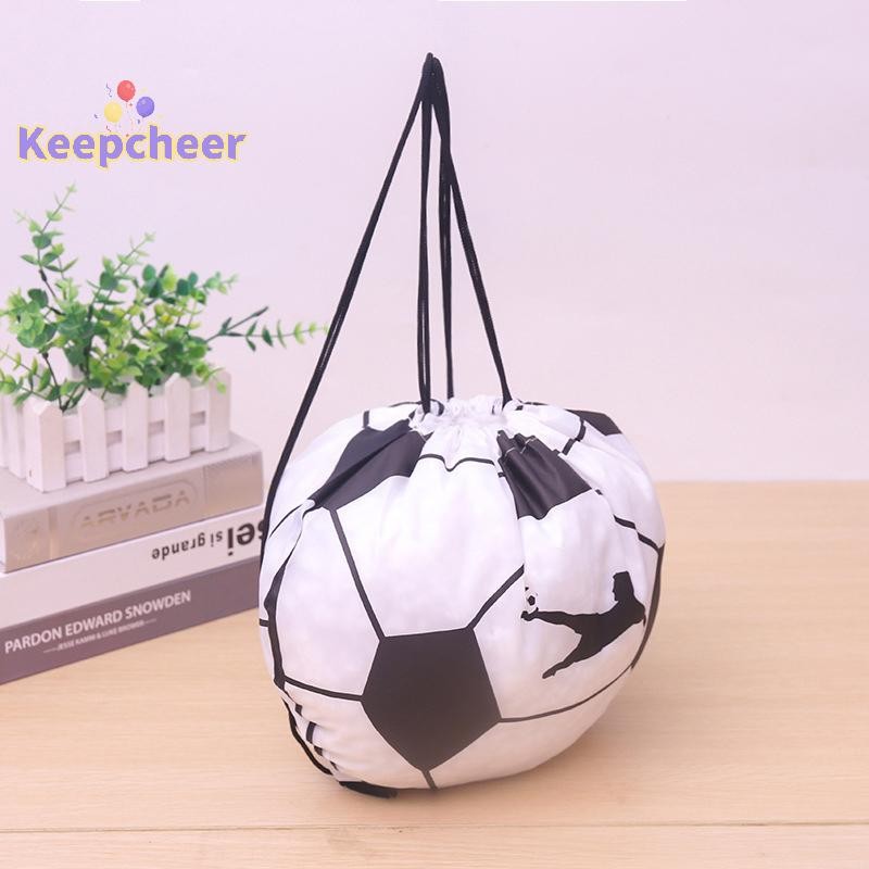 [Keepcheer] Túi dây rút bóng rổ bằng vải Polyester di động 210D Ba lô đeo vai Túi đựng bóng bầu dục Túi thể thao du lịch thể thao ngoài trời [Mới]