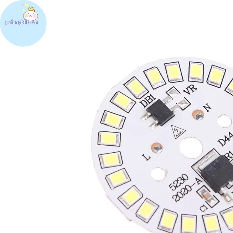 Pufangbliss Bóng Đèn AC 220V Downlight Chip Spotlight Bóng Đèn LED Miếng Dán Đèn SMD Tấm Mô-đun tròn Tấm nguồn sáng VN