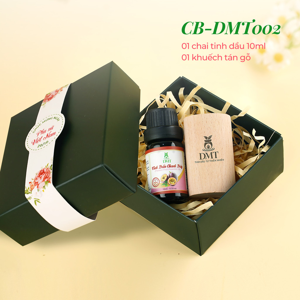 Quà tặng nhân viên, quà tặng doanh nghiệp - 1 chai tinh dầu thiên nhiên 10ml và 1 khuếch tán gỗ