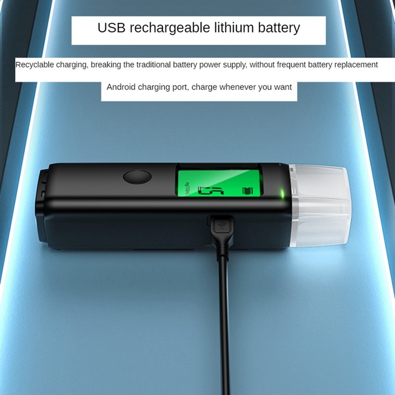 1 Bộ Máy Kiểm Tra Rượu Breathalyzer Có Thể Sạc Lại Máy Kiểm Tra Hơi Thở Di Động Phù Hợp Cho Cá Nhân Và Gia Đình Say Lái Xe Insufflation Tester