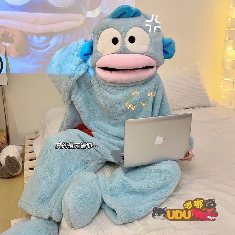 Đồ ngủ Cá Hề Dễ Thương Nhật Bản đồ ngủ một mảnh cá quái vật thú vị đồ ...