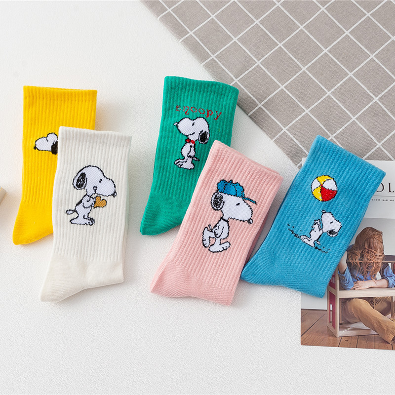 Tất Snoopy Thể Thao Cotton Thu Đông Giữa Ống Bé Gái Quà Tặng | BigBuy360 - bigbuy360.vn
