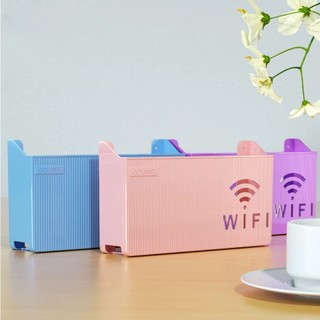 Kệ đựng wifi treo tường, Kệ wifi đặt modem, đầu kỹ thuật số, ổ cắm điện, chất liệu nhựa ABS SUNND