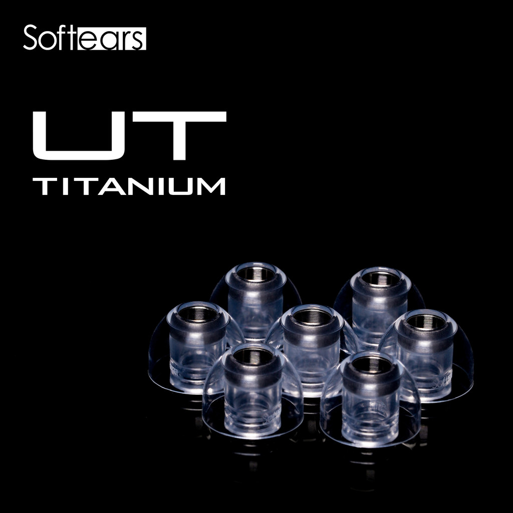 Softears UT EarTips TITANUM Hợp kim titan Chất lỏng Vỏ silicon Đầu tai Vỏ SML 3Size Soft Ear Acoustics