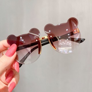 Kính râm chống tia cực tím hình gấu trẻ em-Bé trai bé gái Kính tạo kiểu dáng dễ thương