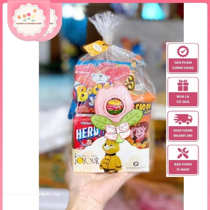 [Hoa Toc] Quà tặng sinh nhật, thôi nôi cho bé - 1 set bánh kẹo - quà trung thu - quà tặng cho bé, quà học sinh quà nhật