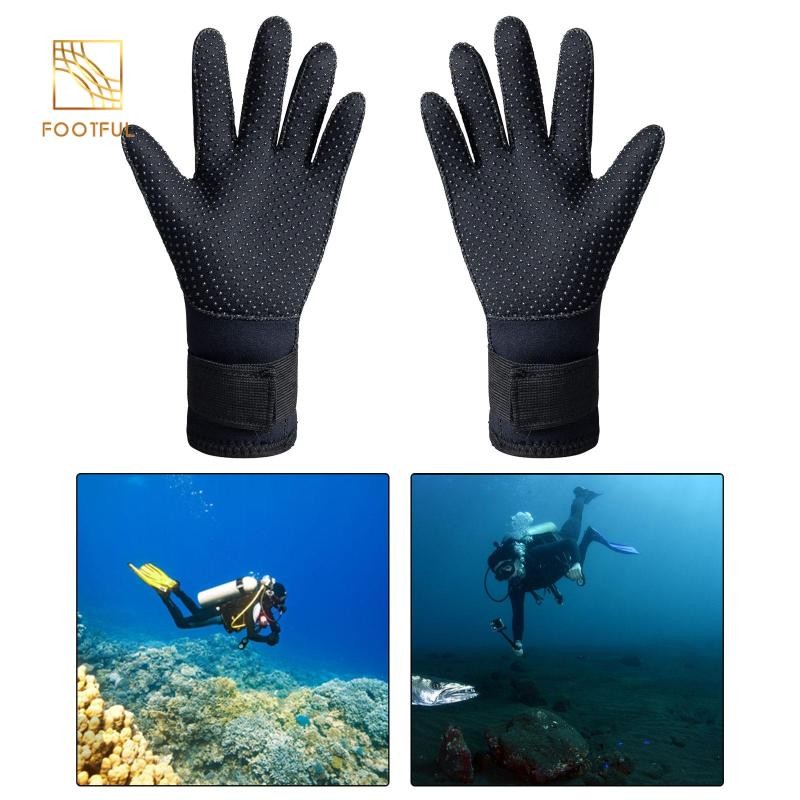Găng tay lặn biển Găng tay Wetsuit Găng tay cao su tổng hợp 3mm chống trượt mùa đông dành cho nam