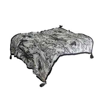K Dệt Kim Chăn Hoa Họa Tiết Chim Miền Nam Phong Cách Pháp Ánh Sáng Sang Trọng Chăn Đen Trắng Sofa Chăn Phòng Khách Giải Trí Ngủ Chăn Đầu Giường Chăn