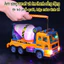Kids Electric Toy Vehicles Fire Truck/Police Car/Mixer Truck Witch Music & LED Lights