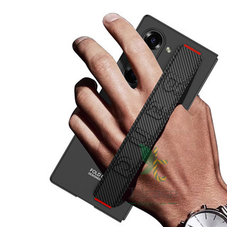 Ốp lưng dây đeo cổ tay siêu mỏng Samsung Galaxy Z Fold 7 Vỏ dây đeo cổ tay co giãn màu trơn