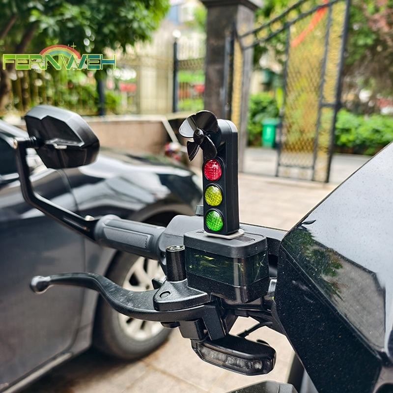 [Fernweh] Đèn LED giao thông xe đạp sáng tạo Hình đèn cảnh báo chạy bằng gió Trang trí xe đạp dễ thương Phụ kiện xe máy Quà tặng [MỚI]