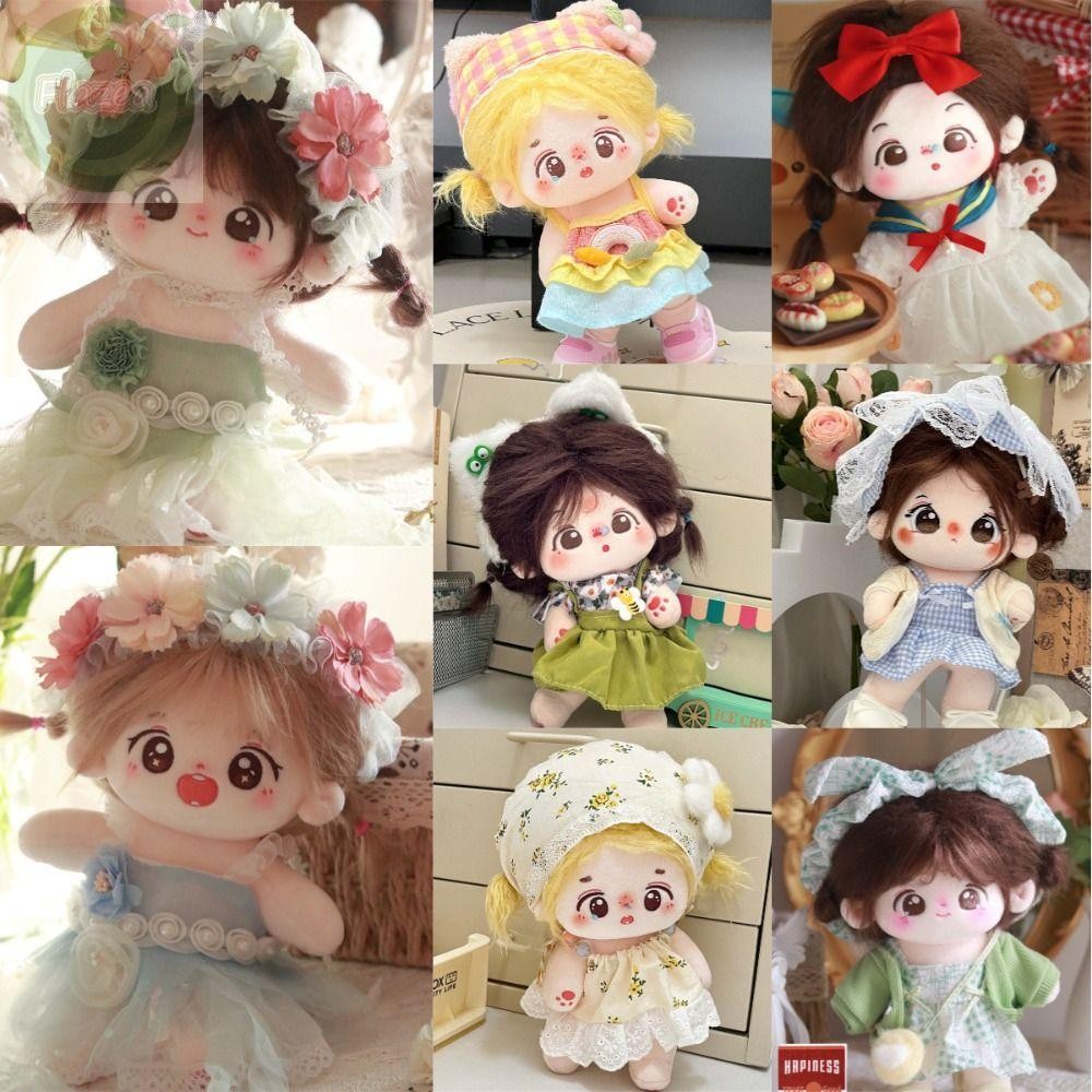 Bộ quần áo búp bê FLAZEA, Váy búp bê Cotton 20cm, Phụ kiện búp bê BJD dễ thương Quà tặng Quần áo búp bê Đồ chơi sang trọng