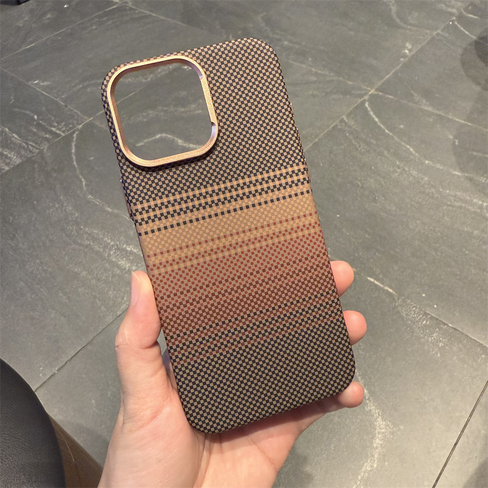 Ốp điện thoại từ tính họa tiết sợi carbon chất lượng cao cho iPhone 16 12 13 14 15 pro max Ống kính bảo vệ Camera Vỏ chống sốc Vỏ cứng bảo vệ điện thoại