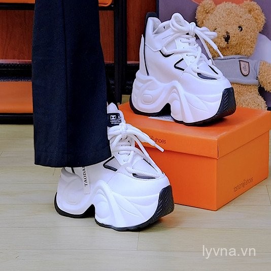 Mới Nhỏ Giữa Gót Dày Bố Giày Mùa Xuân Nữ Giày Thể Thao Thông Thường Giày 0718