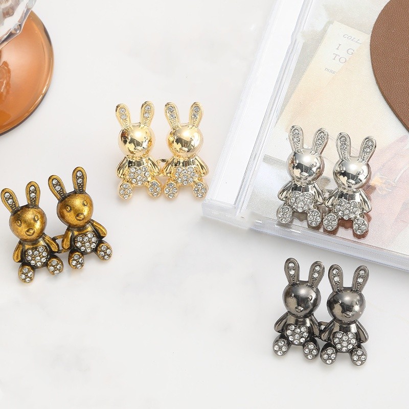 Quần Jean Thỏ Mới 2 Mảnh, Không Móng Tay, Zipper Eo Điều Chỉnh Linh Hoạt