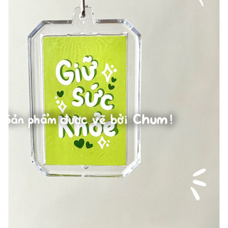 [CỰC RẺ] Móc khoá lời nhắn nhủ an ủi động lực treo cặp sách, chìa khoá làm quà tặng kool  DH