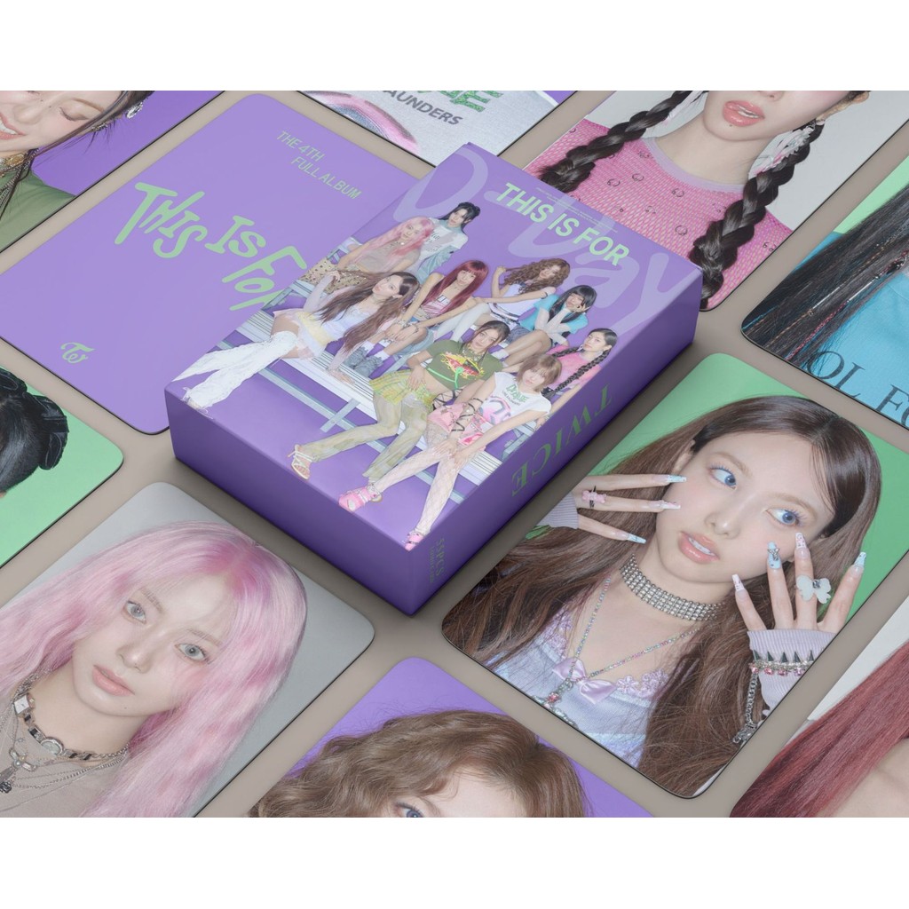 50-55 Chiếc HAI Lần Này Dành Cho Photocards TWICE5 Laser Lomo Cards Home 9round MISAMO Nayeon Jeongyeon Momo Sana Jihyo Mina Dahyun Chaeyoung Tzuyu Bưu Thiếp Ba Chiều YM