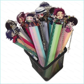 YT4 Demon Slayer thước móc khóa túi mặt dây chuyền Kamado Nezuko Tanjirou Shinobu