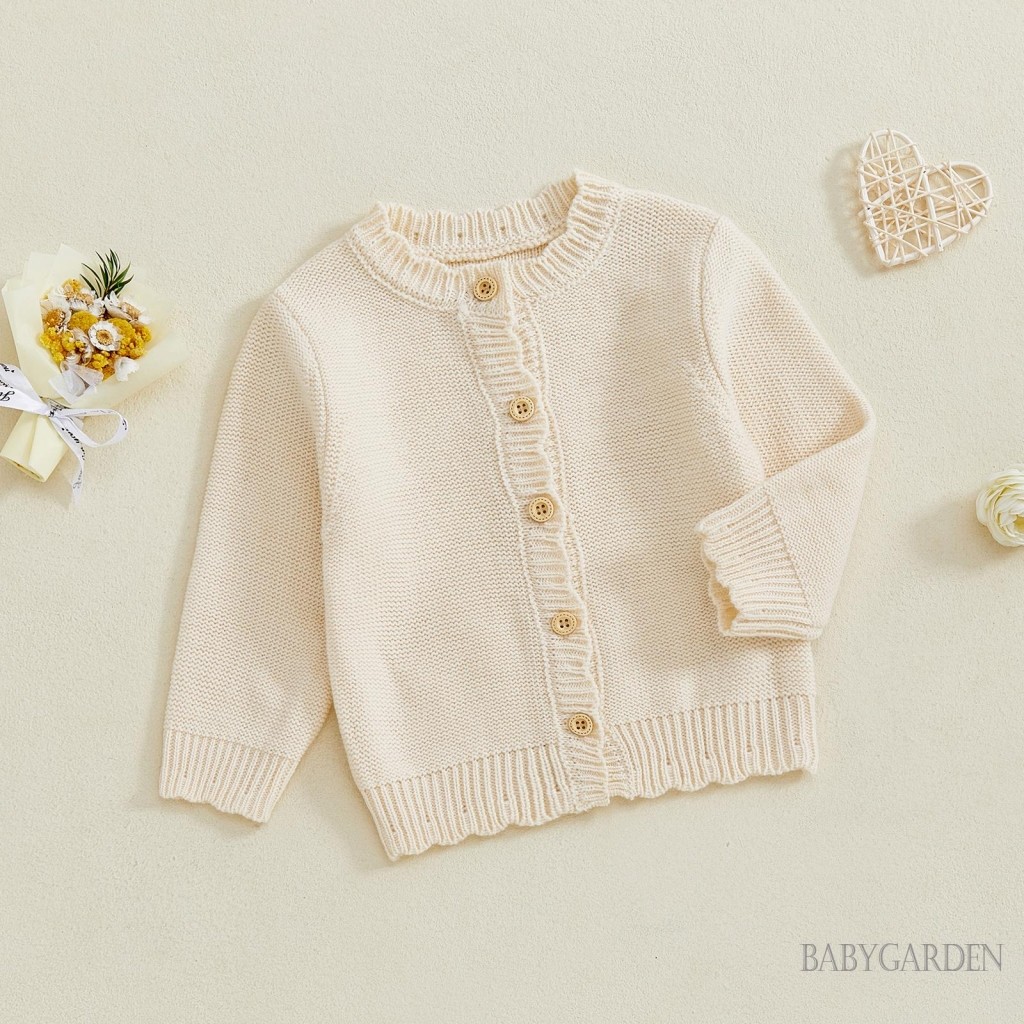 / / -3 tuổi bé trai / bé gái Cardigan dài tay Nút đóng rắn ấm áp mùa đông Quần áo len