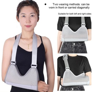 LOOKSHOW Y tế Forearm Sling Cánh tay gãy xương Phẫu thuật sau phẫu thuật Dây đeo cố định cánh tay Lưới thoáng khí Dây đeo hỗ trợ cổ tay cho trẻ em / người lớn H4J5
