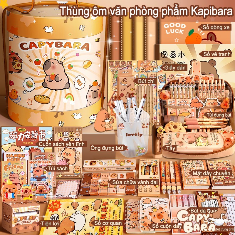 Set Đồ Dùng Học Tập Đáng Yêu - Bộ Văn Phòng Phẩm Sáng Tạo, Quà Tặng Học Sinh Độc Đáo