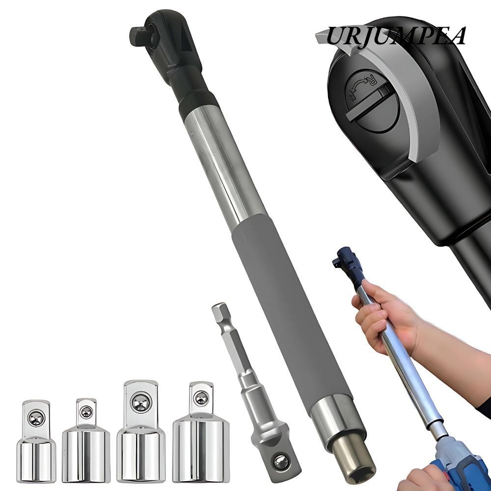 Cờ lê mở rộng URJUMPEA, Cờ lê bánh cóc điện đa năng tự động / thủ công, Bộ chuyển đổi 1 / 2 nâng cấp chất lượng cao Thiết kế mỏng Công cụ sửa chữa mở rộng cờ lê tác động
