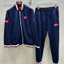 Bộ Thu Đông Áo Khoác Quần Jogger Iu Ni Quy Lô Phối Bo Trắng Đỏ KCloset Set Thể Thao Chất Cotton Co Giãn NA971