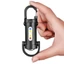 Đèn pin móc khóa SUNKISSD, Đèn pin COB LED siêu sáng Mini, USB di động có thể sạc lại với đèn đỏ & xanh Đèn lồng cắm trại tìm kiếm đi bộ đường dài