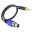 GODD 3 5mm Nam Đến 3Pin Nữ Cáp thính giác Tương thích Điện thoại thông minh Máy tính xách tay Máy trộn để biểu diễn trực tiếp và các bữa tiệc