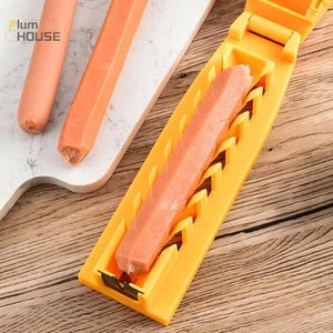 PlumHOUSE Hot Dog Dụng cụ cắt lát xúc xích Dụng cụ nhà bếp Dụng cụ nướng Dụng cụ cắt thịt chó nóng Máy thái thịt cừu, dành cho sân sau Cắm trại nướng VN