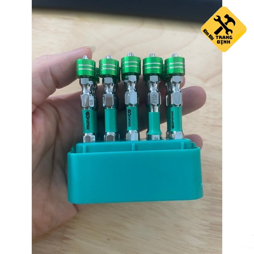 Combo 10 mũi vít 4 cạnh 2 đầu có nam châm trợ lực siêu hút GoFuther ...