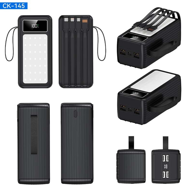 Sạc Dự Phòng 50000mAh tích hợp đèn pin, Dung lượng cực khủng, sạc được nhiều thiết bị