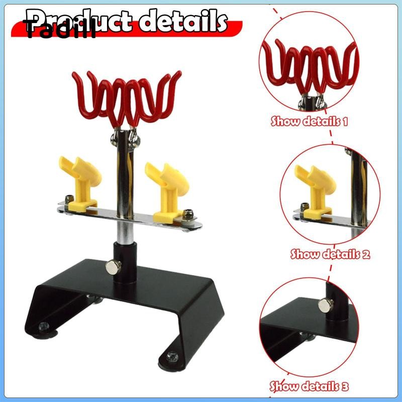 Giá đỡ Airbrush Giá đỡ Airbrush cho không gian làm việc trong nhà để xe Xoay & Nghiêng đa năng để gắn trên bàn Giữ tối đa 4 Airbrushes