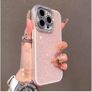 Kẹo Màu TPU Nhấp Nháy Lỗ Kim Cương Bảo Vệ Chính Xác Ốp Lưng Điện Thoại IPhone 16 14 15 13 12 Pro Max Bao Gồm Tất Cả Ốp Lưng Chống Rơi