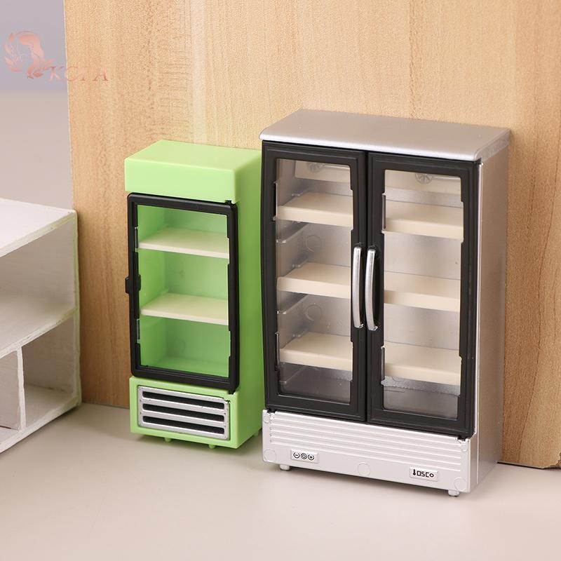 KOPA 1 / 12 Nhà Búp Bê Mô Phỏng Tủ Lạnh Tủ Đông Mô Hình Nhà Búp Bê Nội Thất Phụ Kiện Búp Bê Trang Trí Nhà Đồ Chơi VN