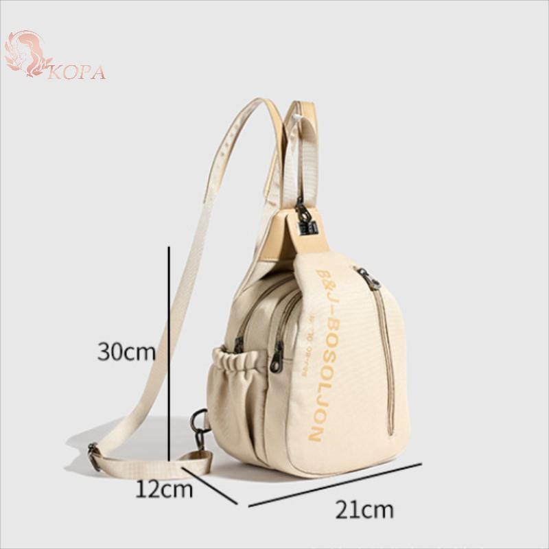 KOPA Túi đeo chéo nữ thông thường Ba lô du lịch Unisex Túi đeo vai nhiều túi VN