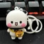Dễ thương Búp bê nhỏ móc khoá, Khắc chú gấu nhỏ móc khoá xe máy,phụ kiện xe cute