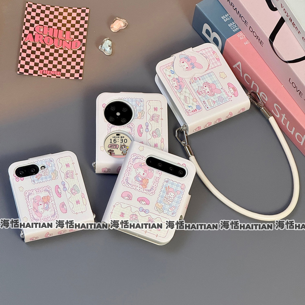 Thích Hợp Cho Samsung Galaxy ZFlip7 5G Sáng Tạo Phim Hoạt Hình Flipcover Vỏ Điện Thoại Dây Gấp Vỏ Cho zflip6 zflip5 zflip4 zflip3 Mixflip N3flip Vỏ Bảo Vệ