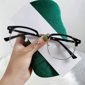 Mẫu nửa khung kính cận thị chống ánh sáng xanh HD, style cá tính dành cho giới trẻ
