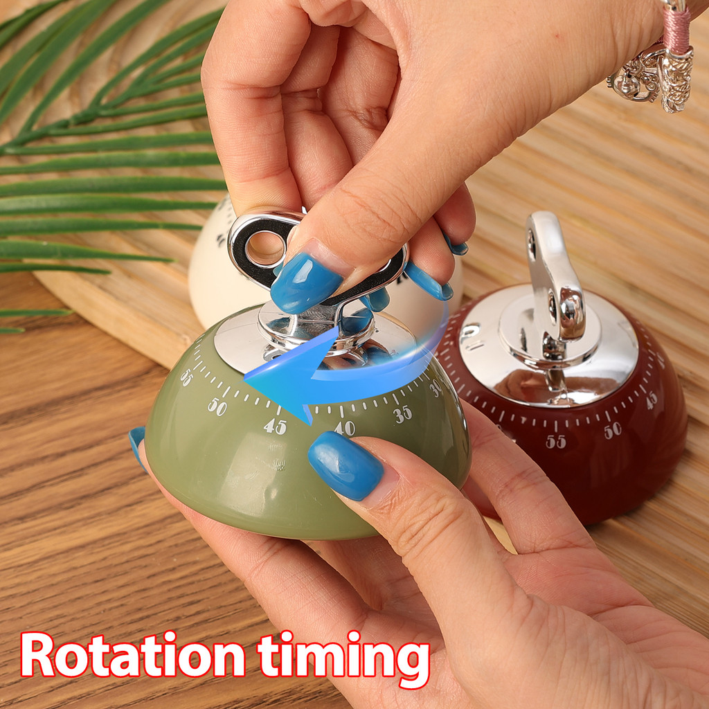 3 Công cụ quản lý thời gian đa năng - Hẹn giờ cơ học cho nhà bếp / phòng tập thể dục / trường học, đính kèm nam châm mạnh mẽ & Công tắc cảm ứng thân thiện với người cao tuổi