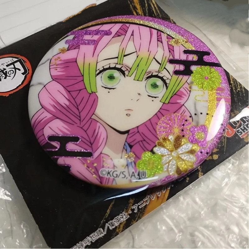 Demon Slayer Kimetsu no Yaiba Kanroji Mitsuri 58mm Anime Huy Hiệu Pin Trâm Sưu Tập