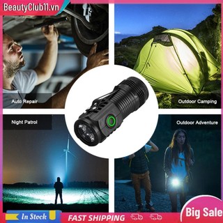 Đèn pin LED Mini USB C Mũ có thể sạc lại Đèn kẹp cho cắm trại khẩn cấp