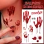 Nhãn dán hình xăm tạm thời Halloween - Đề can hình xăm nghệ thuật cơ thể thực tế chống thấm nước - Nhãn dán trang điểm vết thương sẹo kinh dị - Trang trí tiệc hóa trang Cosplay - Đạo cụ kinh dị