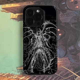 Ốp Điện Thoại Thích Hợp Cho iPhone Cyberpunk Angel iPhone11 Cạnh Thẳng xr Thích Hợp Cho 14 Vỏ Điện Thoại 15pro13 Chống Sốc 12 Vỏ Bảo Vệ 78p ONSI
