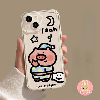 Dành Cho Redmi 13C Turbo 3 K70 K60 K50 K40 K30 Pro K70E K60E K50i K40S K30i K60 K50 K30 Ultra Gaming Trong Suốt Cặp Đôi Ốp Lưng Hoạt Hình Dễ Thương Đeo Tai Nghe Pink Pig