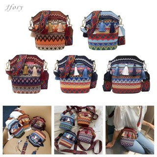 Túi Jfory Hippie Nữ Thêu Túi Đeo Vai Bohemian Túi Xô Ngày Lễ